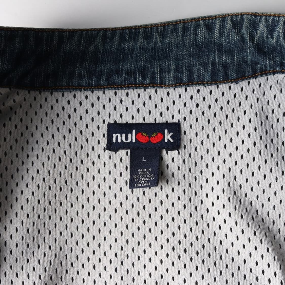 NULOOK Y2K 메쉬 데님 자켓 L 상품이미지6