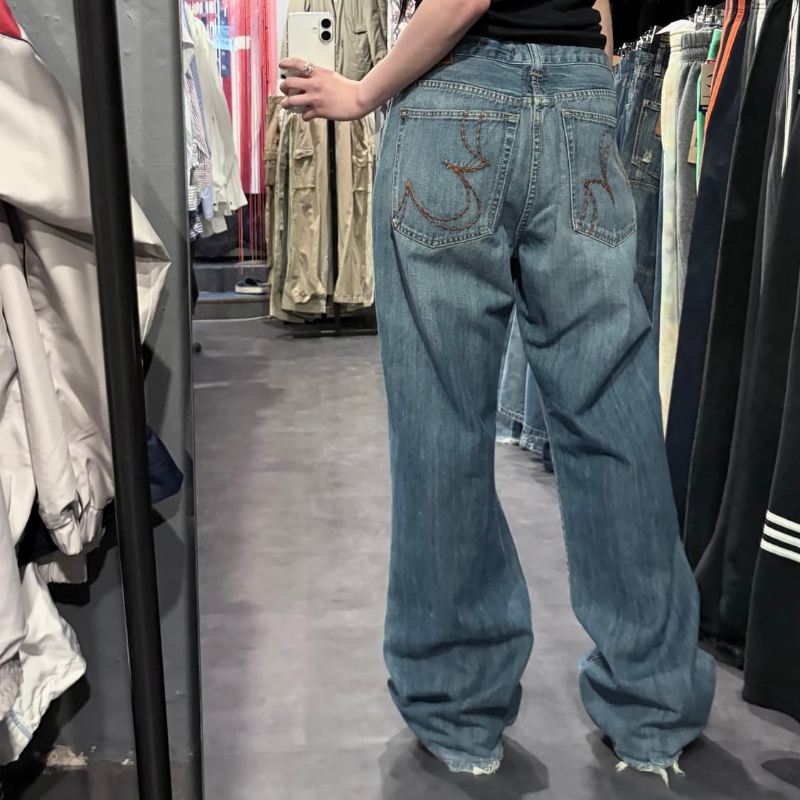 [IM] 로카웨어 워싱 와이드 데님 힙합팬츠 상품이미지8