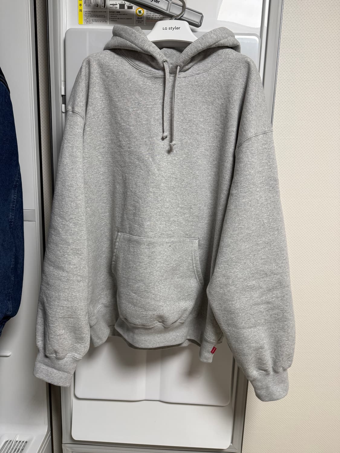 슈프림 사틴 후드  헤비그레이 24FW XL사이즈 슈프림 후드 상품이미지1