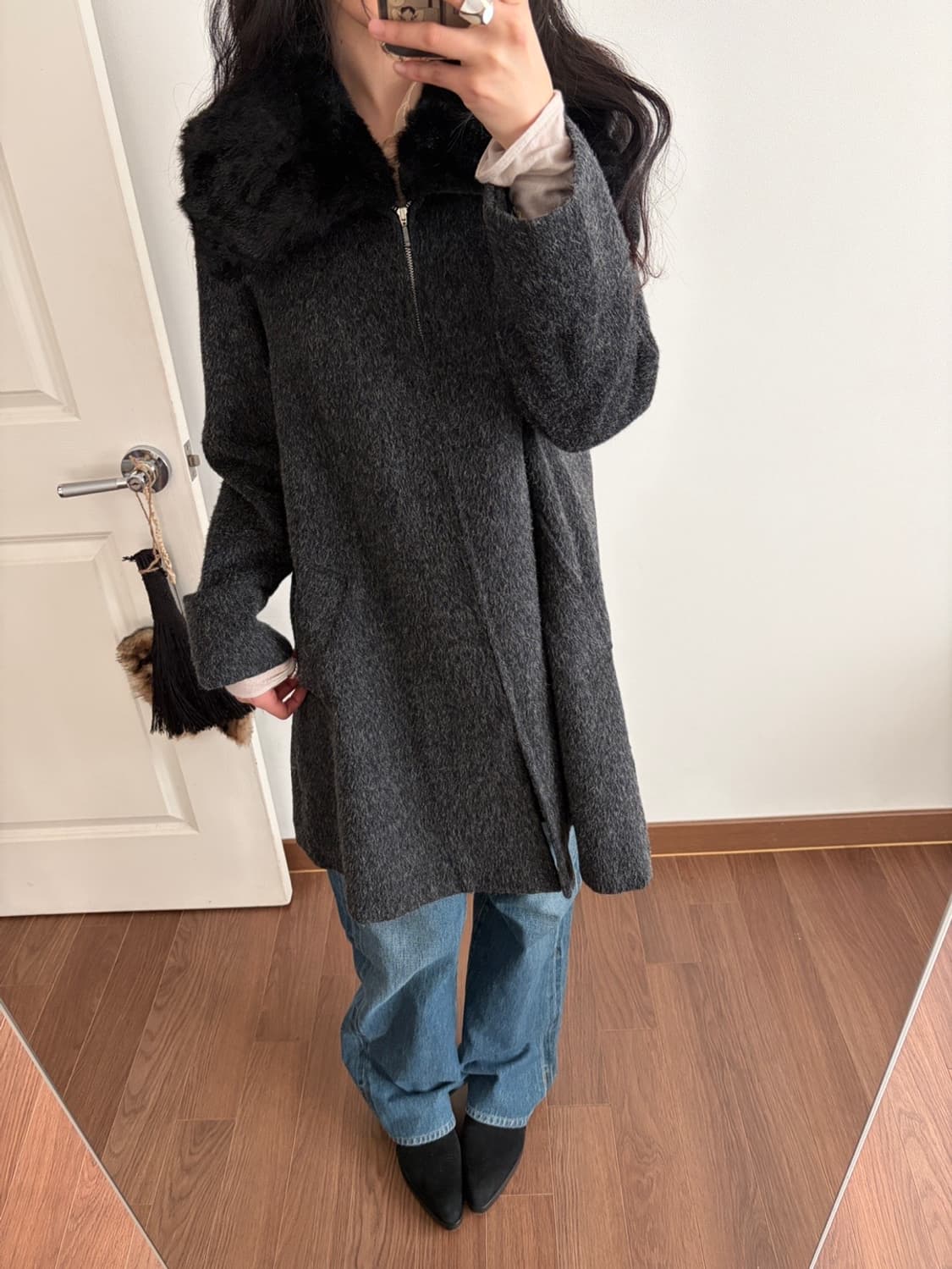 2-way zip-up coat 상품이미지4