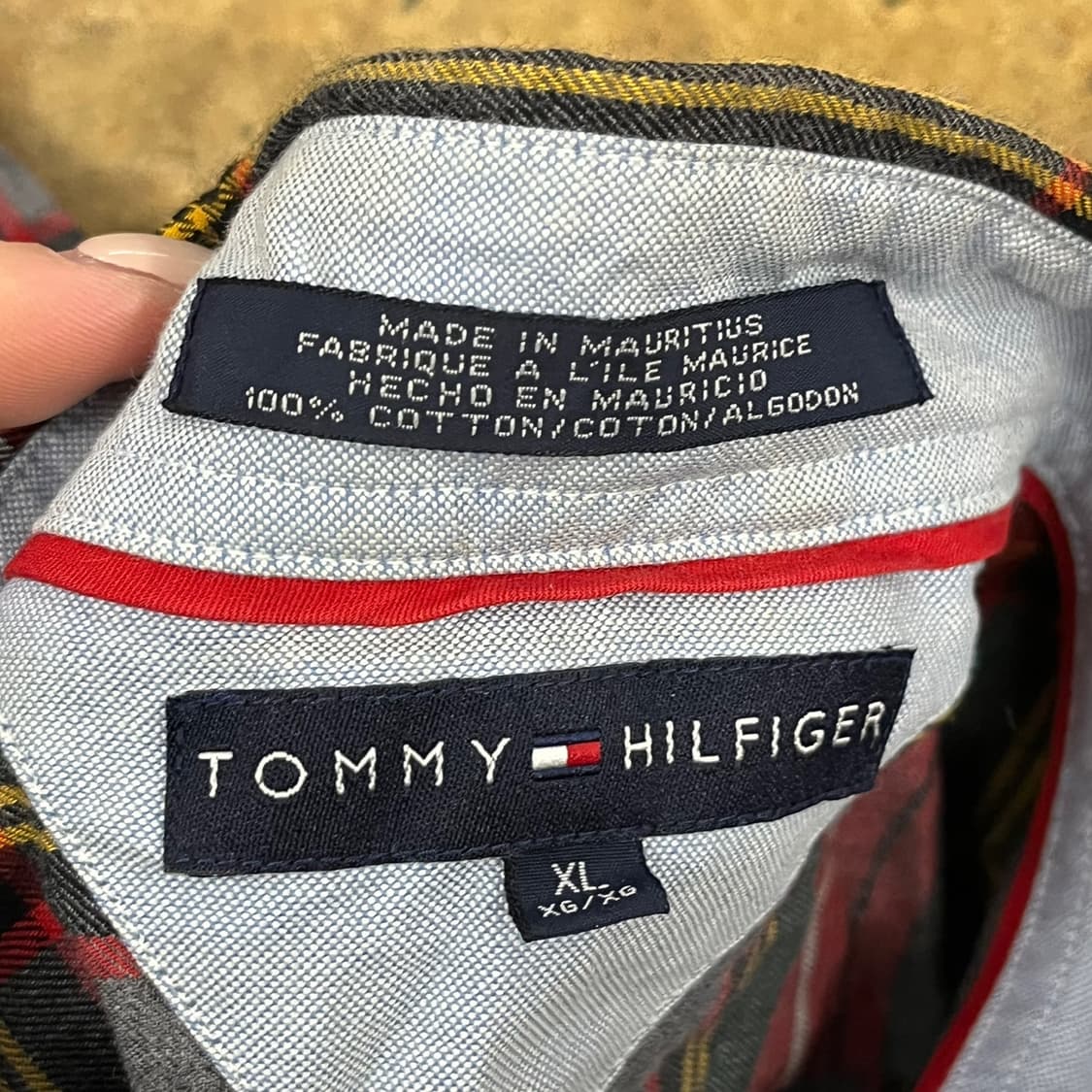 [정품/XL] 토미 힐피거 체크 무늬 셔츠 b17 상품이미지6