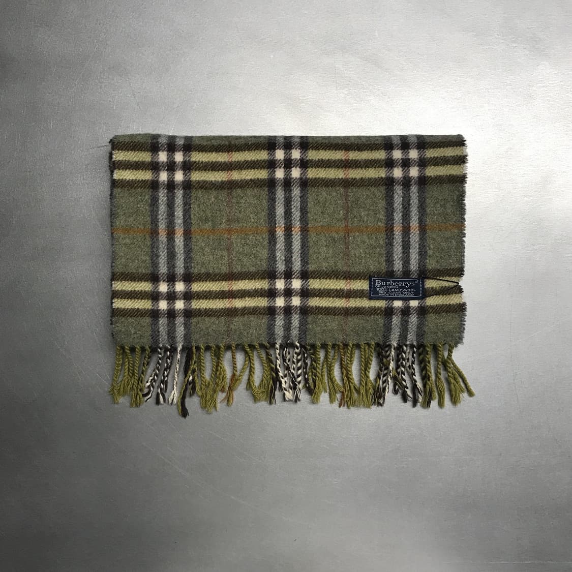 버버리 정품 램스울 머플러 카키 상품이미지2