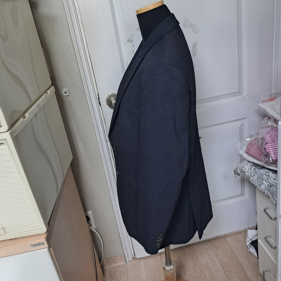 (상태최상)지오송지오 남성 체크 자켓 100~날씬105 상품이미지3