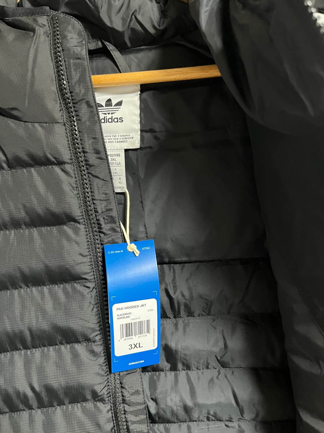 새상품 아디다스 오버핏 숏패딩 자켓 점퍼 3XL 상품이미지4