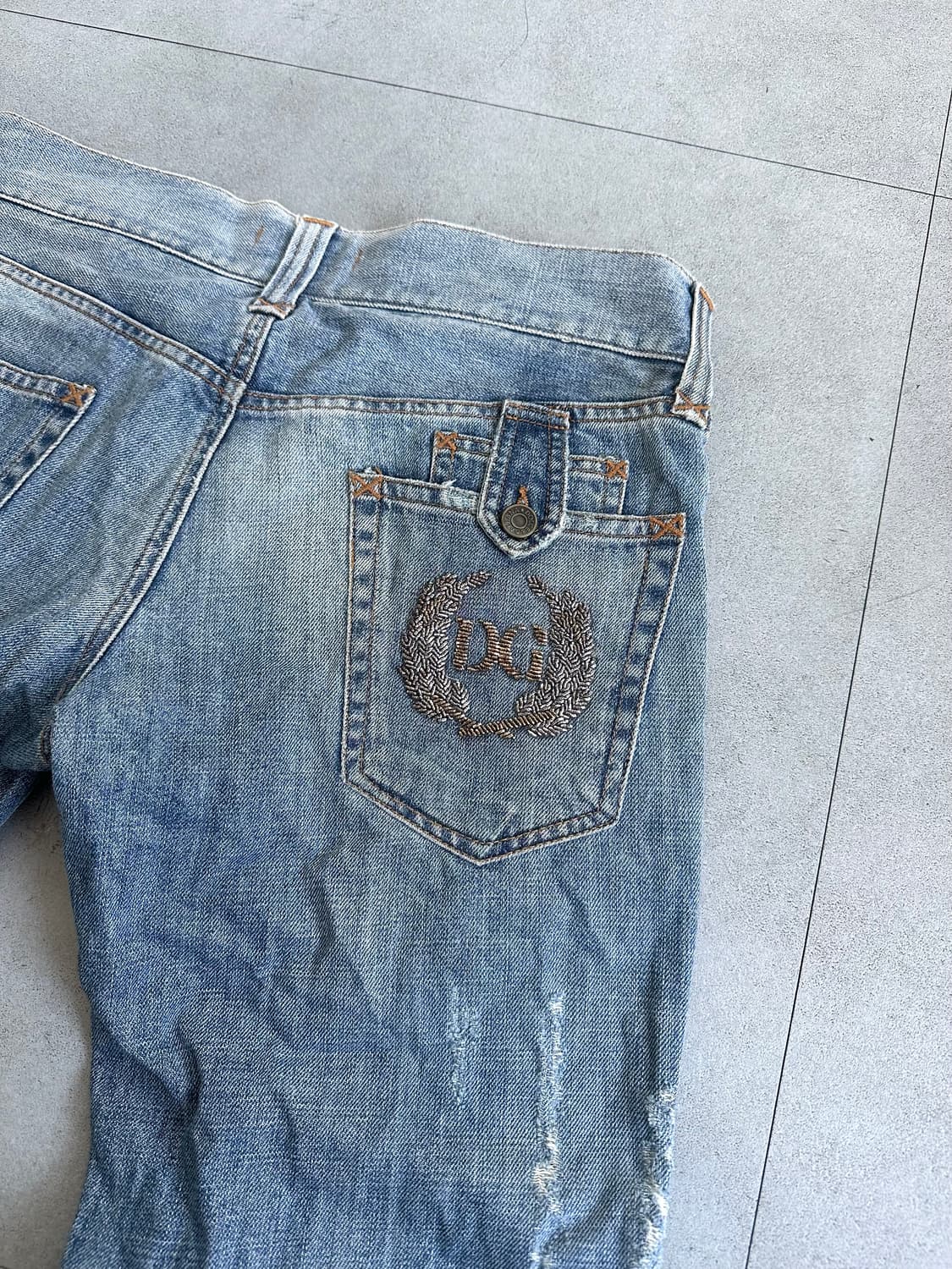 돌체앤가바나 00s 디스트로이드 포켓 데님팬츠 상품이미지8