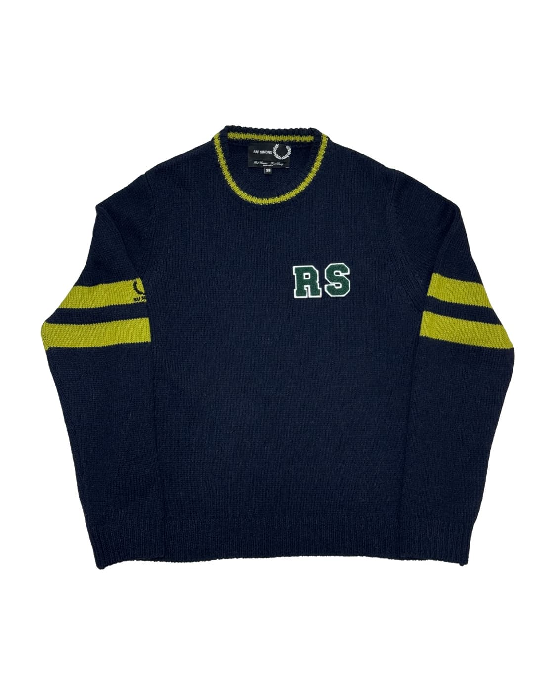 13AW 라프시몬스 X 프레드페리 RS패치 니트 상품이미지1