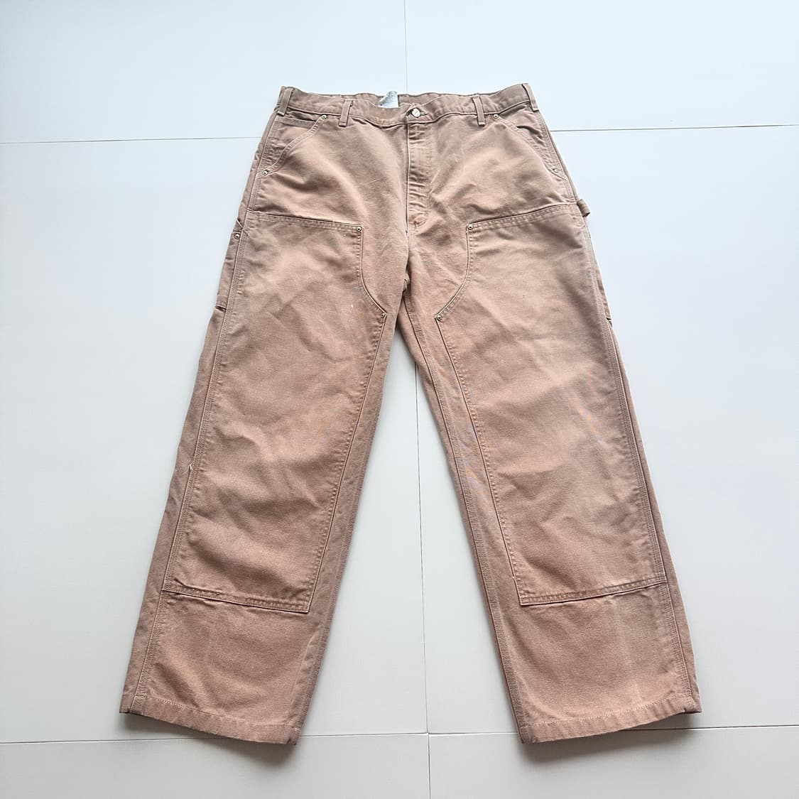 90s 칼하트 더블니 팬츠 made in usa B01 BRN 상품이미지1