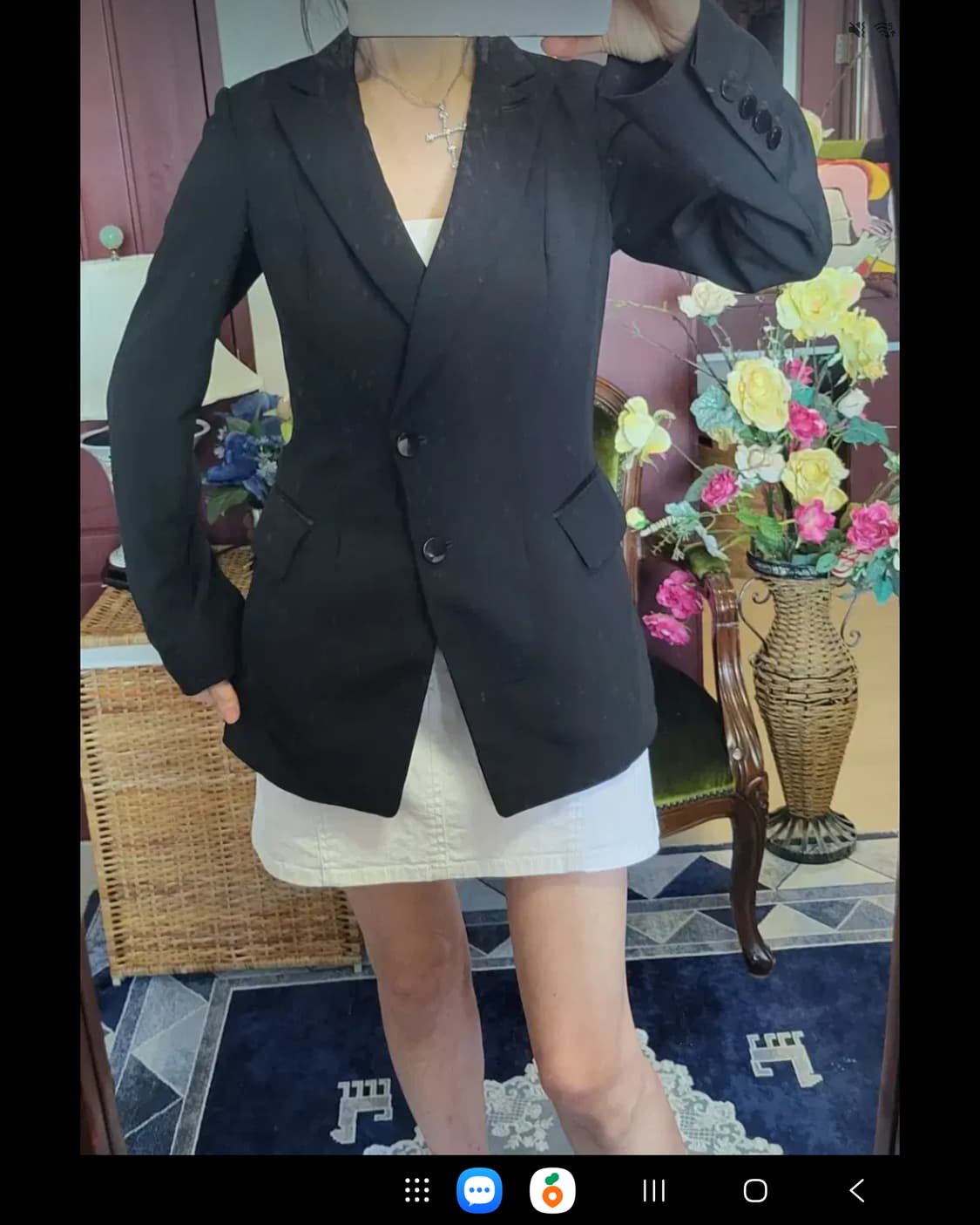 프랑스 모르간 하절기 폴리 블랙 쟈켓 상품이미지4