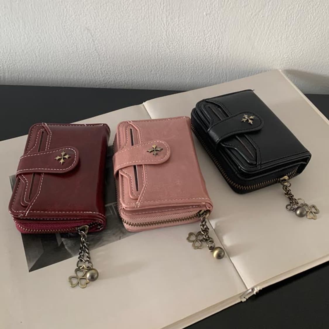 [새상품] 여성 핑크 반지갑 상품이미지2