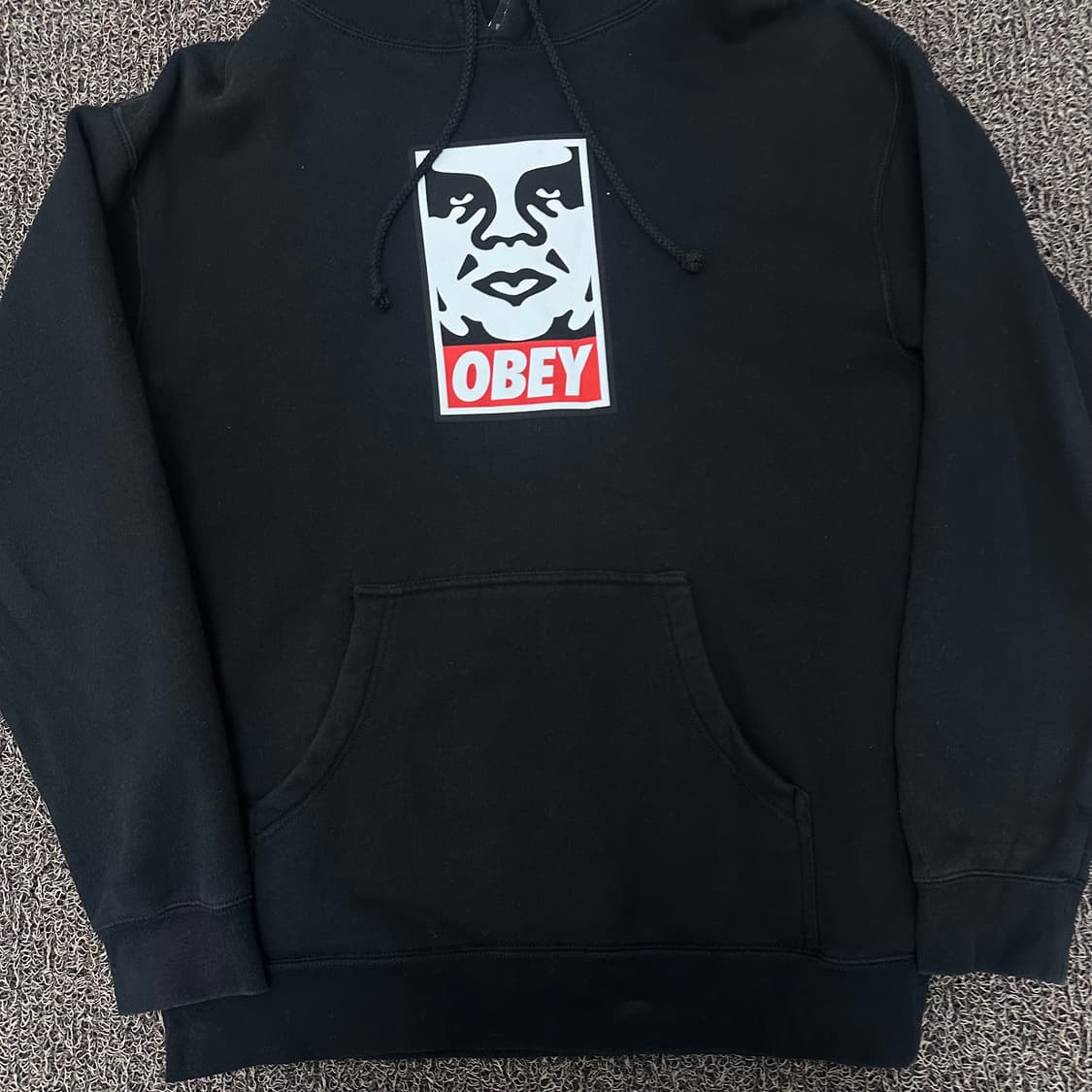 OBEY 오베이 기모 후드티 블랙 M 상품이미지3
