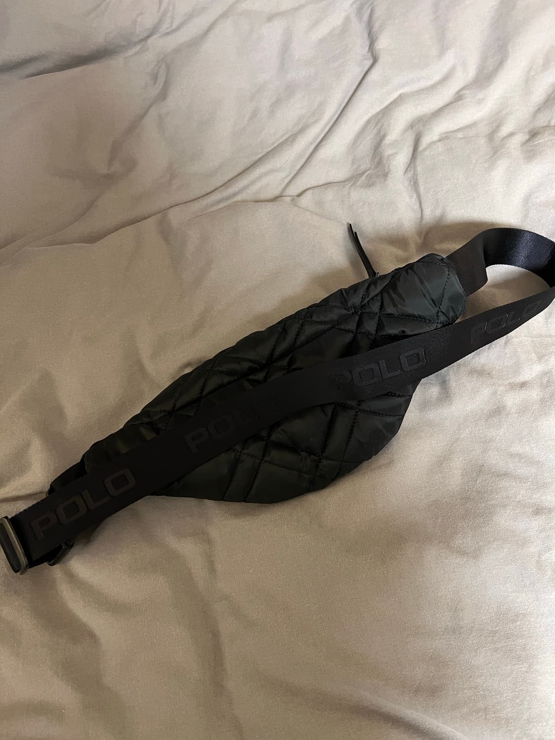 폴로 스포츠 크로스백 웨이스트백 벨트백 퀄팅 검정 상품이미지4