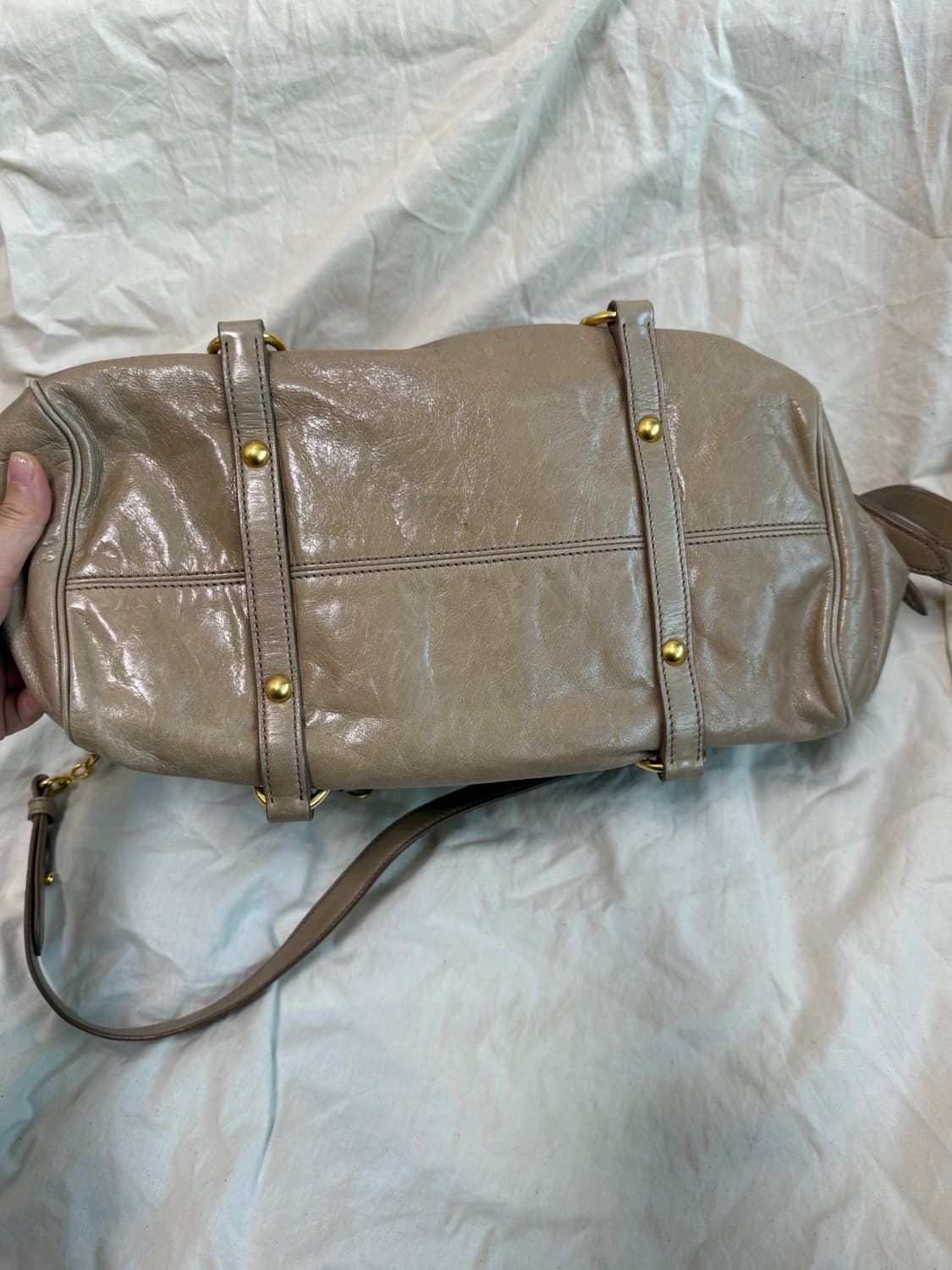 미우미우 비텔로 럭스 백  베이지 상품이미지6