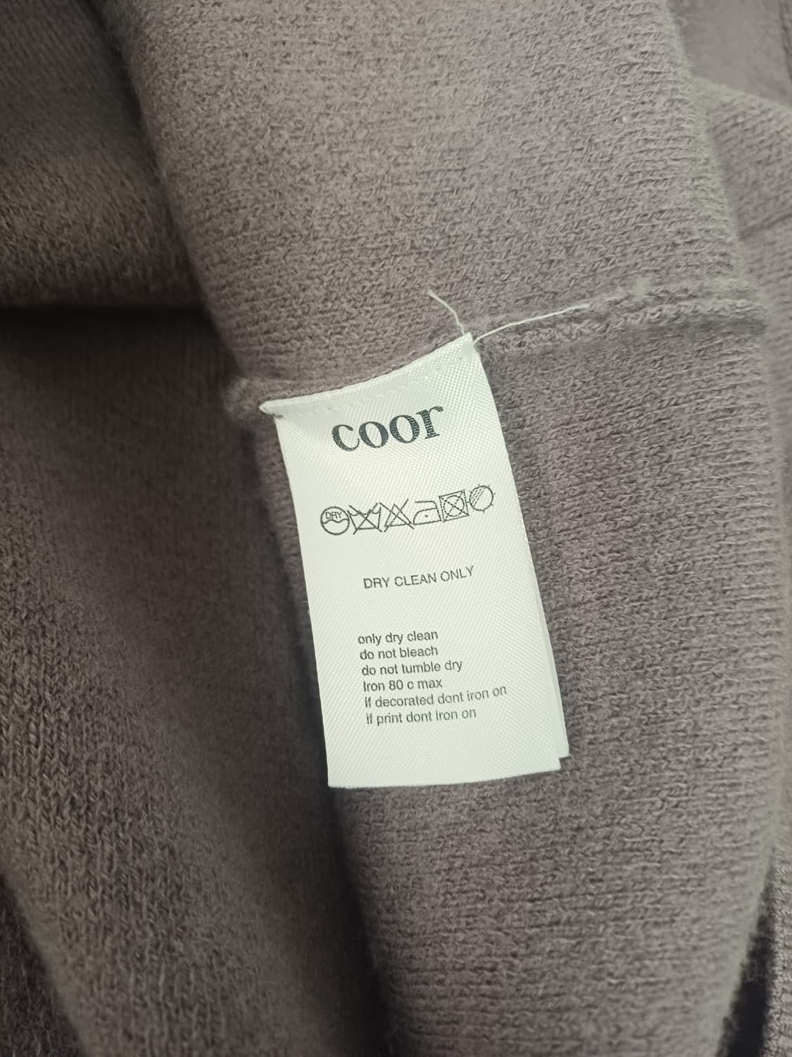 쿠어(COOR) 탑필 오버핏 니트 (더스티 퍼플)/ 상품이미지6