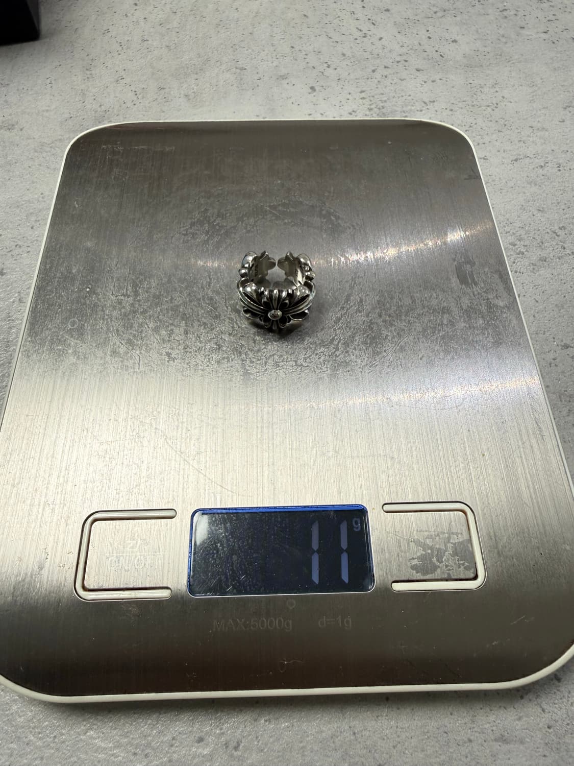 크롬하츠 더블 플로랄 크로스 링 US 4 size 상품이미지5