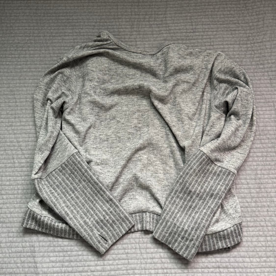 해칭룸 레이어 가디건 3사이즈 (라이트그레이) 상품이미지2