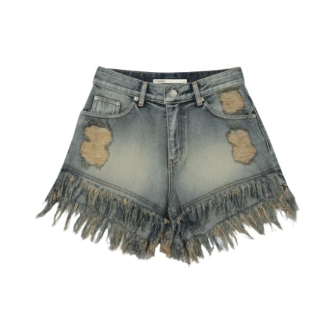 보헤미안서울 데님 데미지 쇼츠 블루 23 m 상품이미지1