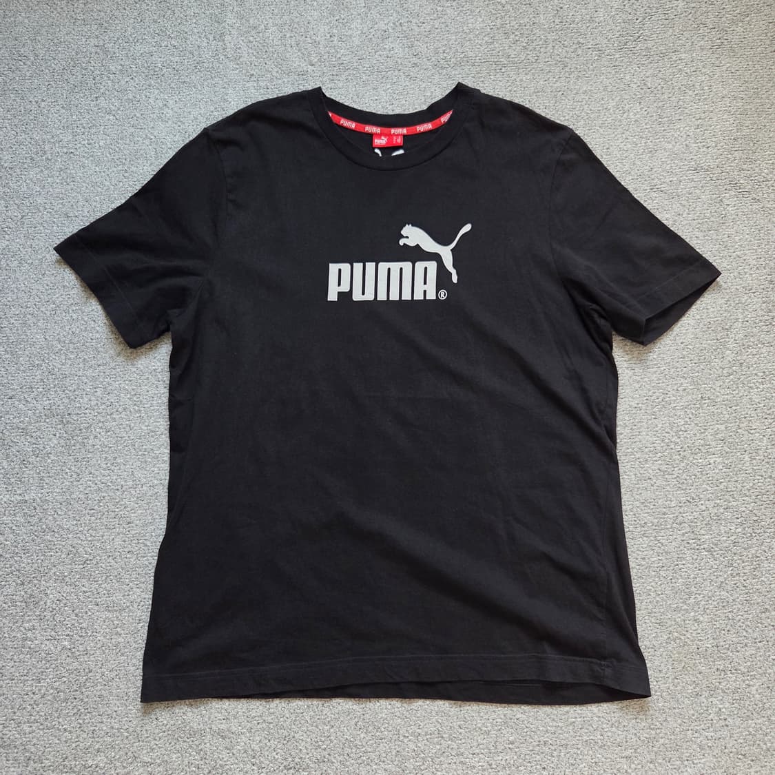 Puma 푸마 블랙 반팔 티셔츠 L-XL(100-105) 상품이미지1