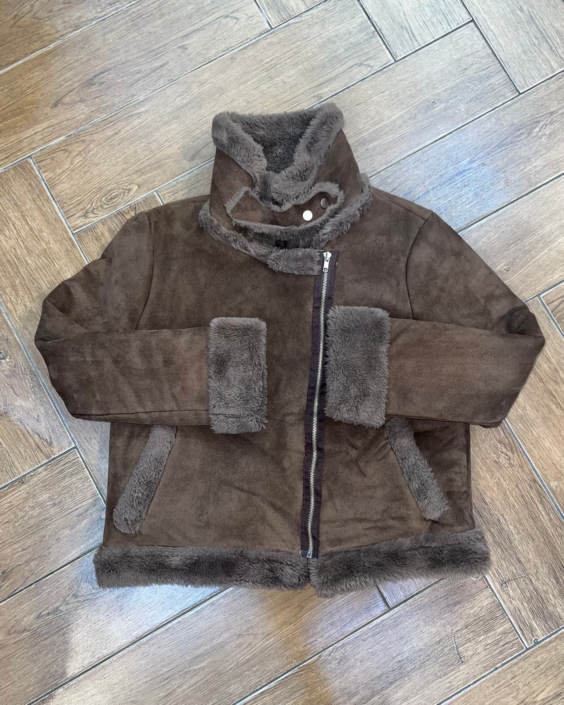 🐻브라운 버튼 무스탕 코디 세트 🐻 상품이미지5