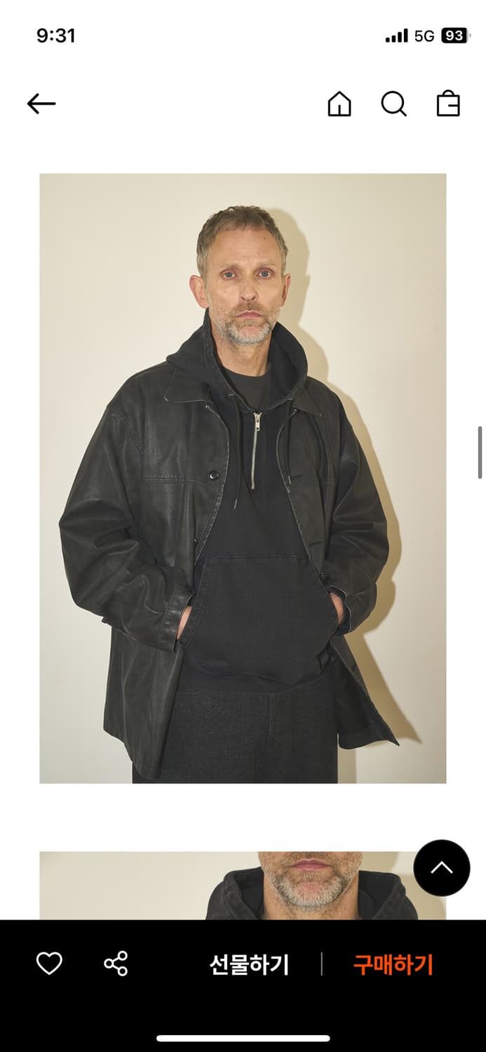 파르티멘토 빈티지 레더자켓 M 새상품 상품이미지3