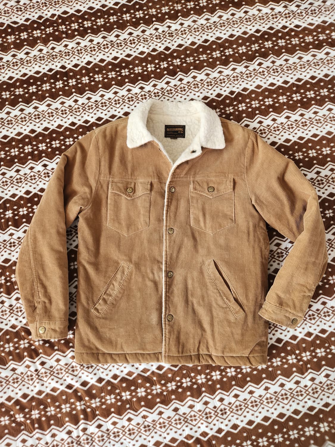 (착샷) 아웃스탠딩 빈티지 웨스턴 양모 코듀로이 자켓 상품이미지1