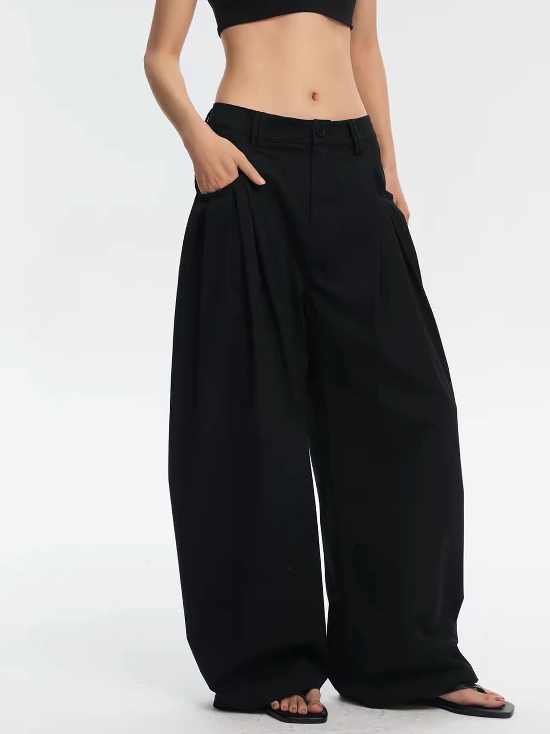 Linyliberty 핀턱 벌룬 와이드팬츠 상품이미지3