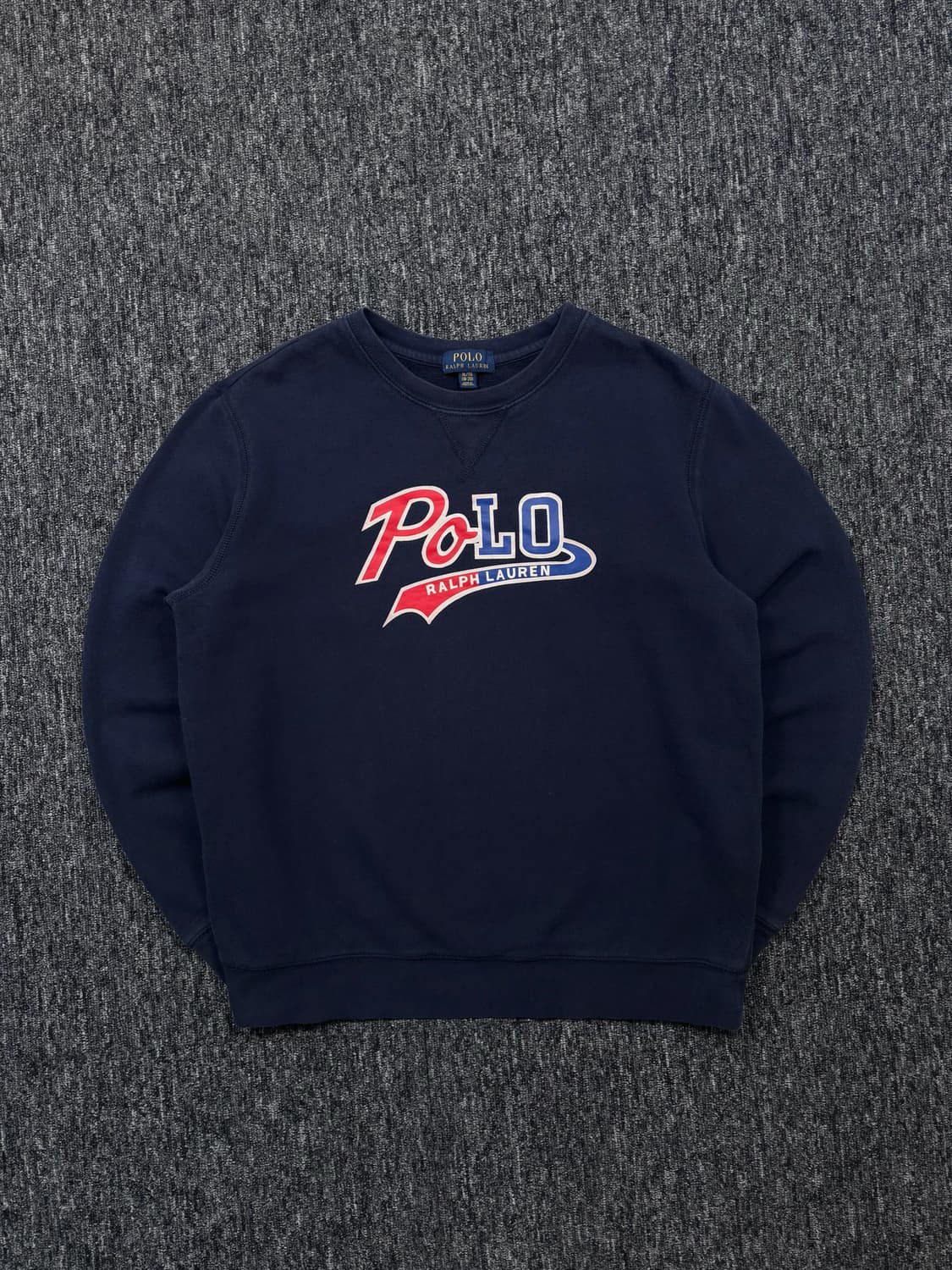 폴로 네이비 빅로고 맨투맨 상품이미지3