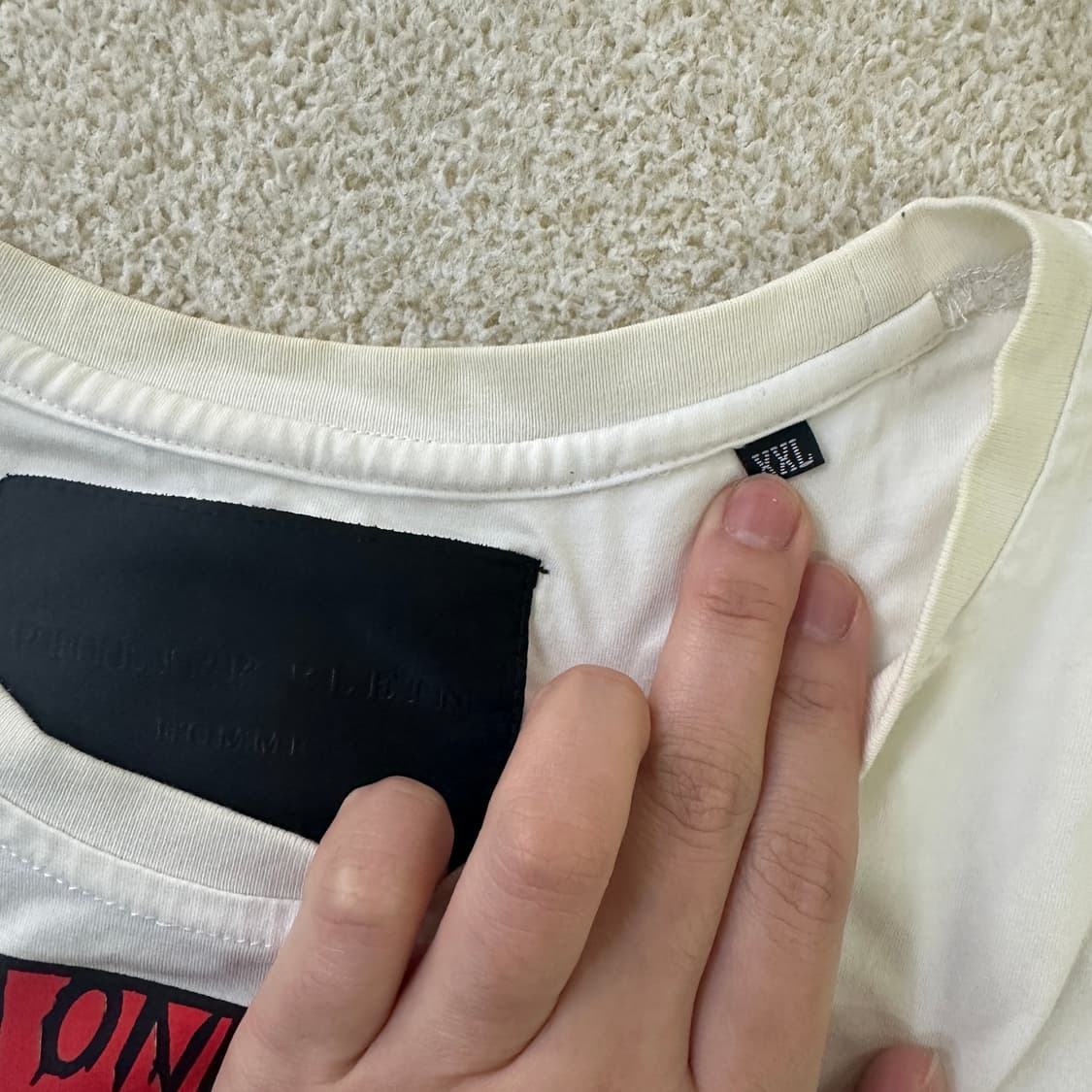 XXL 필립플레인 숫자 프린팅 반팔 0320D 상품이미지2