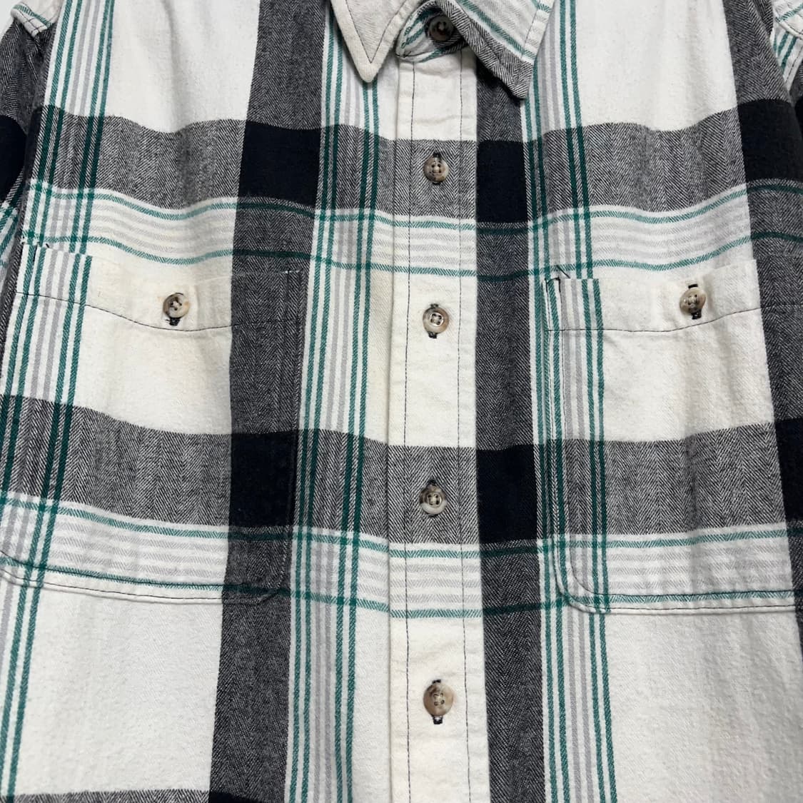 90s HEAVY COTTON FLANNEL 헤비코튼 플란넬 셔츠 상품이미지6