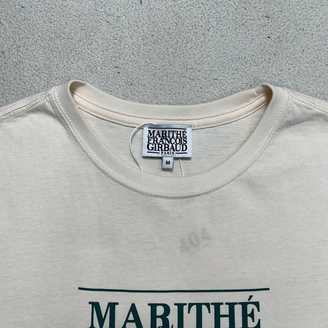 MARITHE FRANCOIS GIRBAUD 베이지+그린 반팔 M 상품이미지5