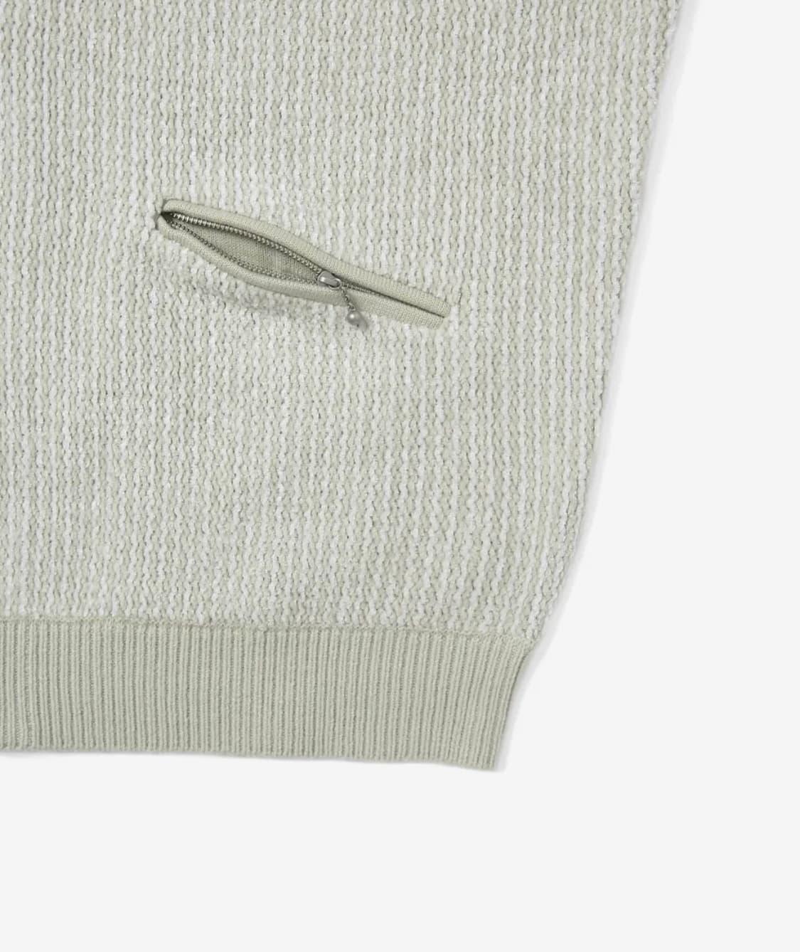 디스이즈네버댓 벨벳 니트 집 폴로 아이보리  상품이미지3