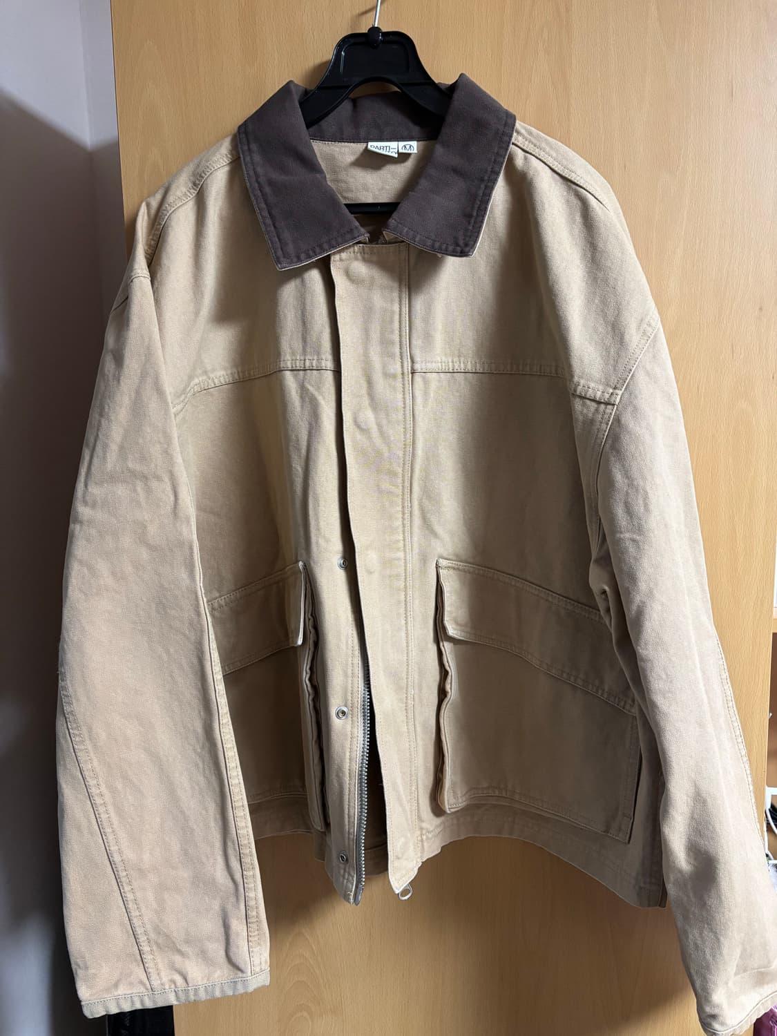 Partimento VTG 워시드 와이드 워크 자켓 베이지 상품이미지5