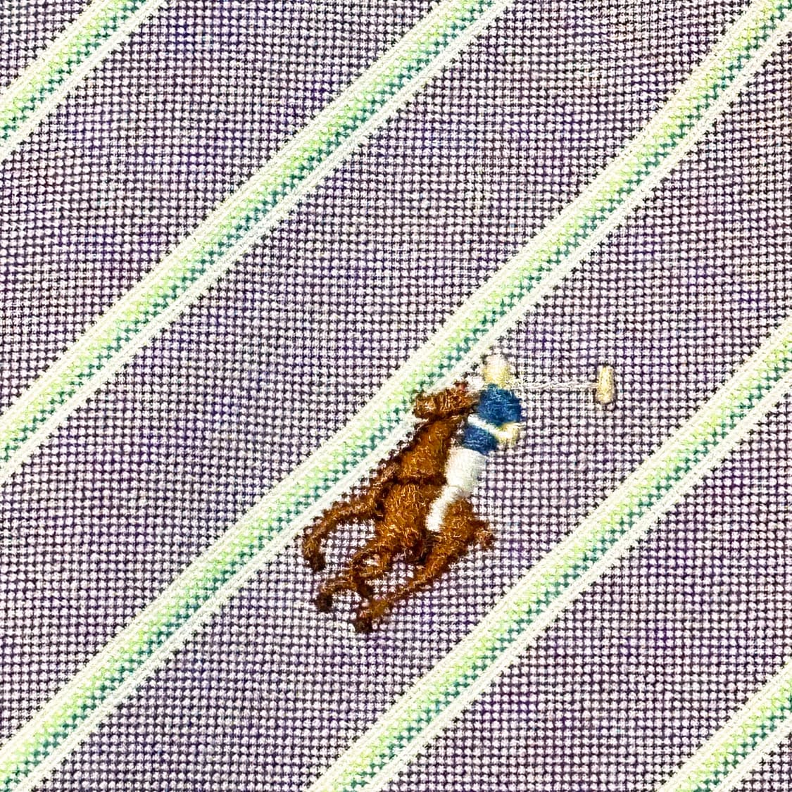 [POLO] 빈티지 퍼플 스트라이프 클래식핏 셔츠 M 상품이미지2