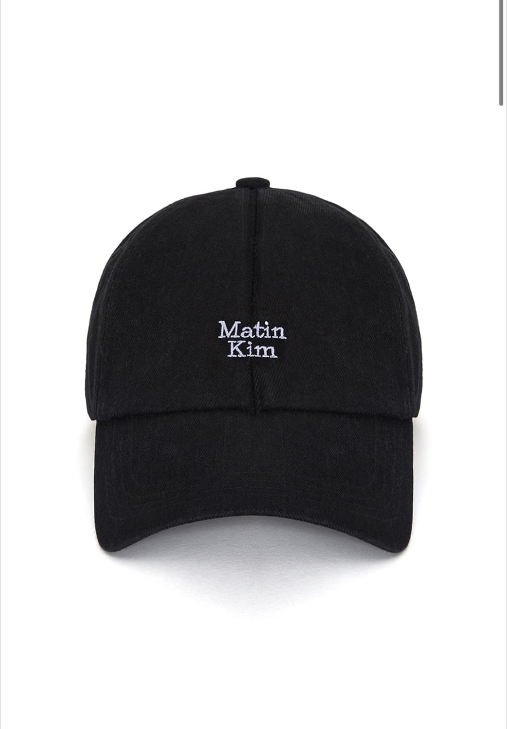 (급처) 마뗑킴 미니 로고 데님 볼캡 블랙 상품이미지1