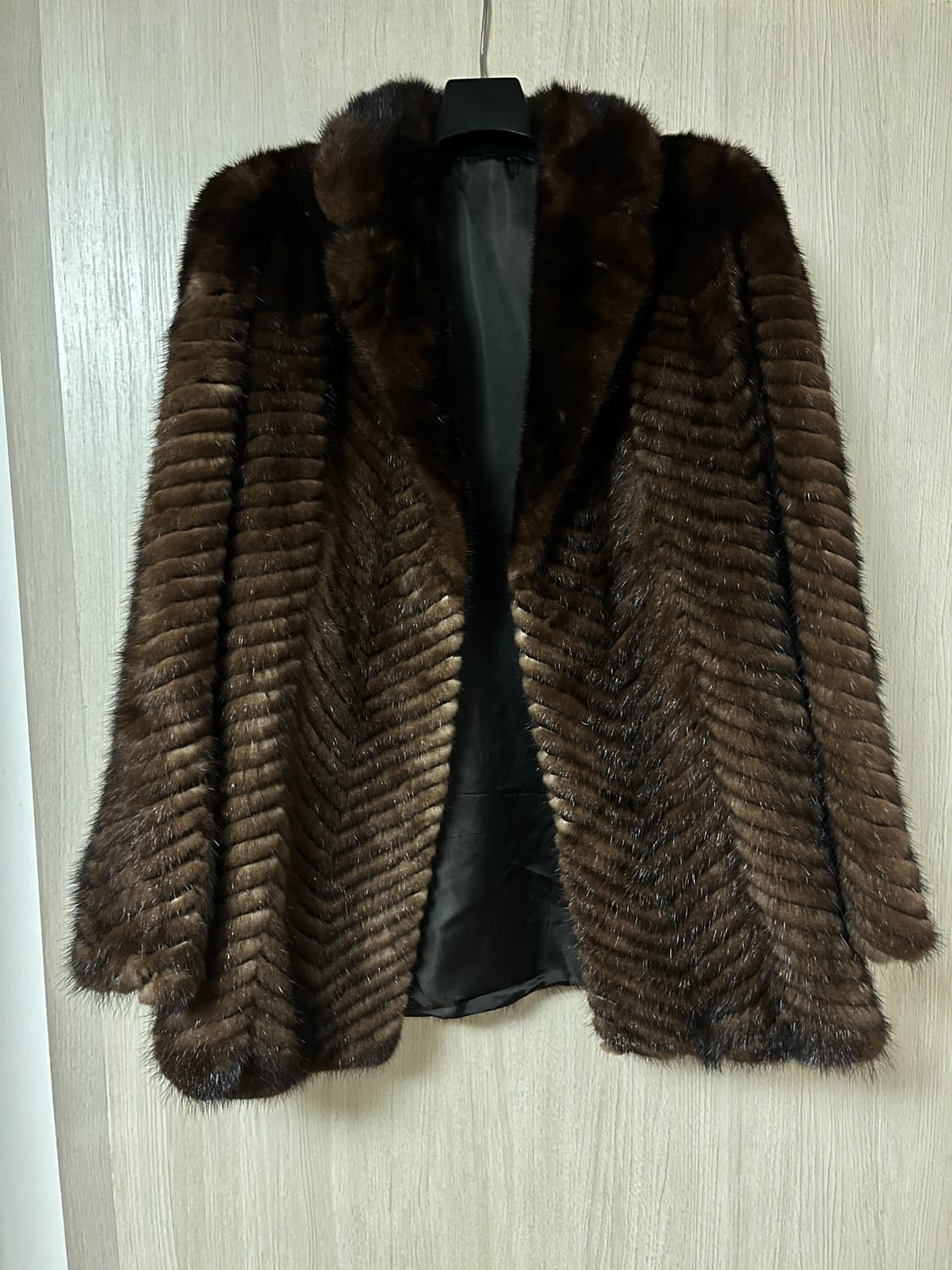 밍크 코트 브라운 55 사이즈 (리얼퍼) 상품이미지2