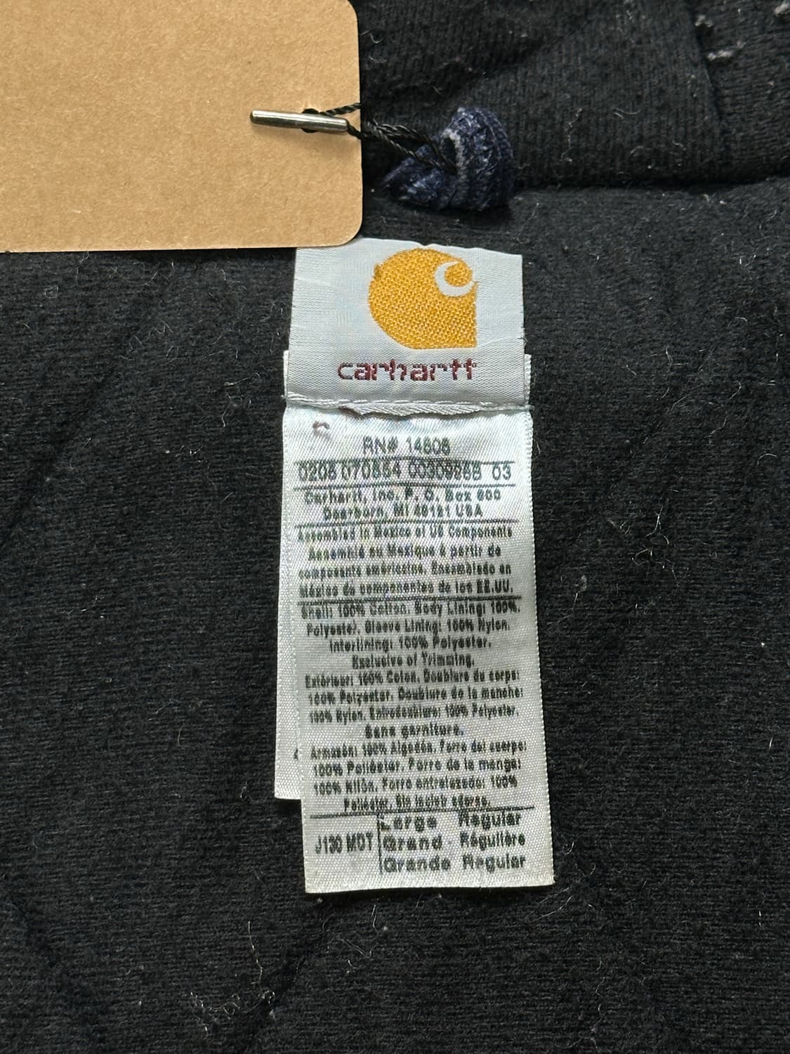 00's OG 칼하트 J130 액티브 자켓 칼하트 MDT 블루 상품이미지9