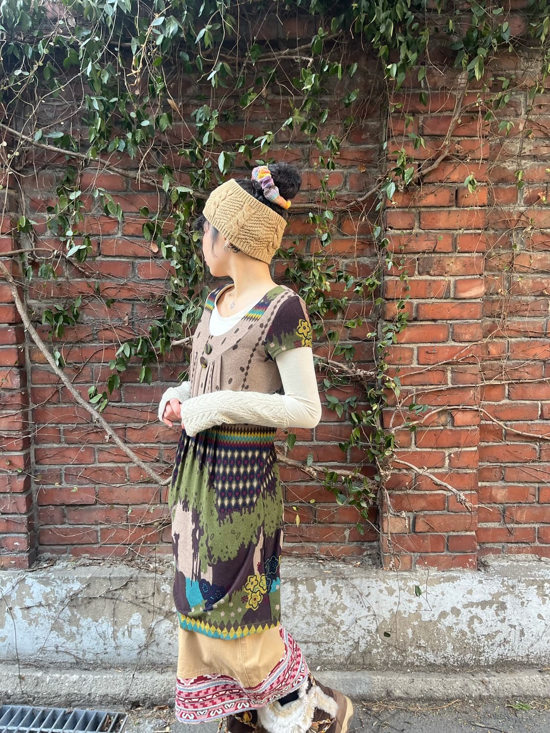 일본 페어리 반팔 미디 원피스 상품이미지3