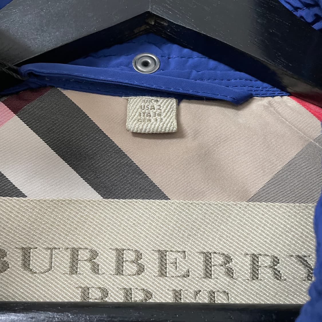 버버리 후드 야상 자켓 블루 4(W) 상품이미지6