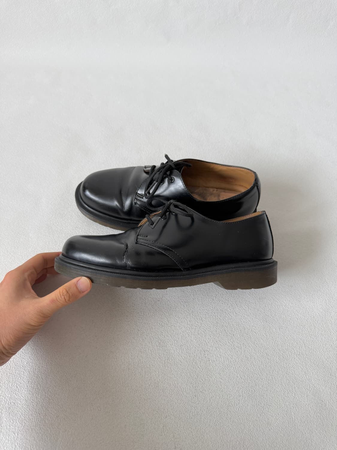 [UK6]닥터마틴(Dr.Martens) 3홀 블랙(깔창 없음) 상품이미지1