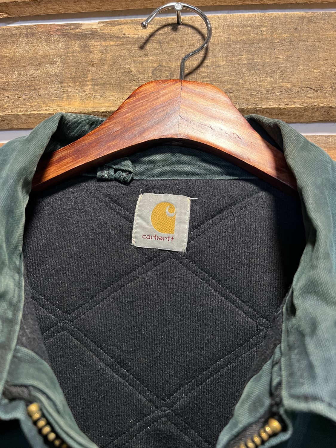 [2XL]칼하트 USA J14 산타페 헌터그린 캔버스 워크 자켓 상품이미지2