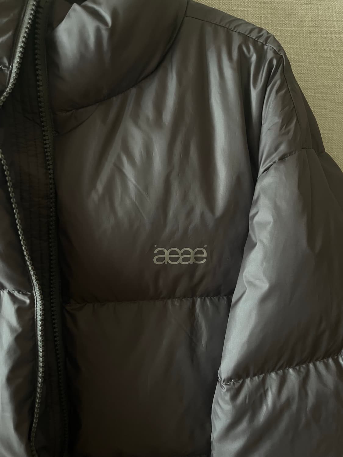 aeae 웹로고 다운자켓 웜그레이 1사이즈 상품이미지2