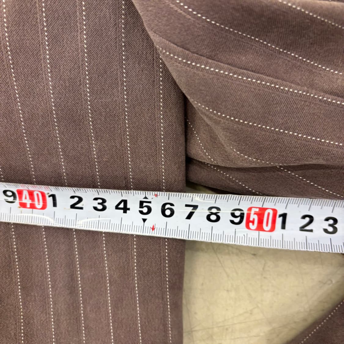 크롭 스트라이프 블레이저 상품이미지4