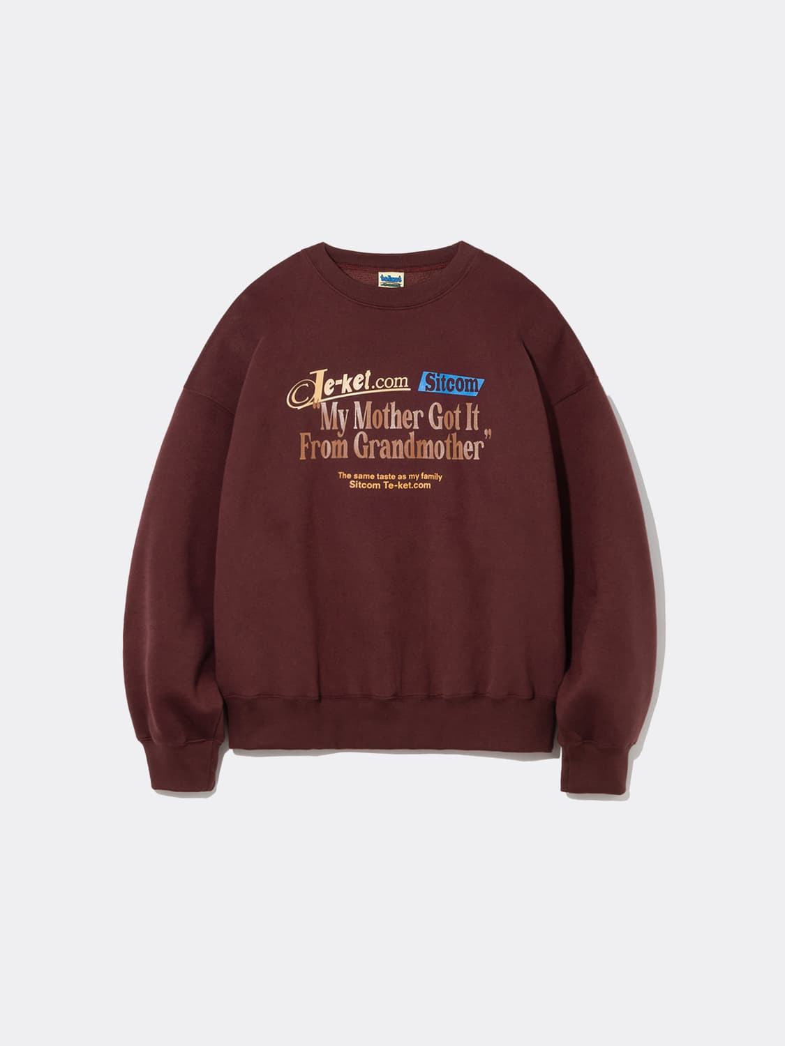 TEKET 테켓 맨투맨 버건디 SIZE L 상품이미지1