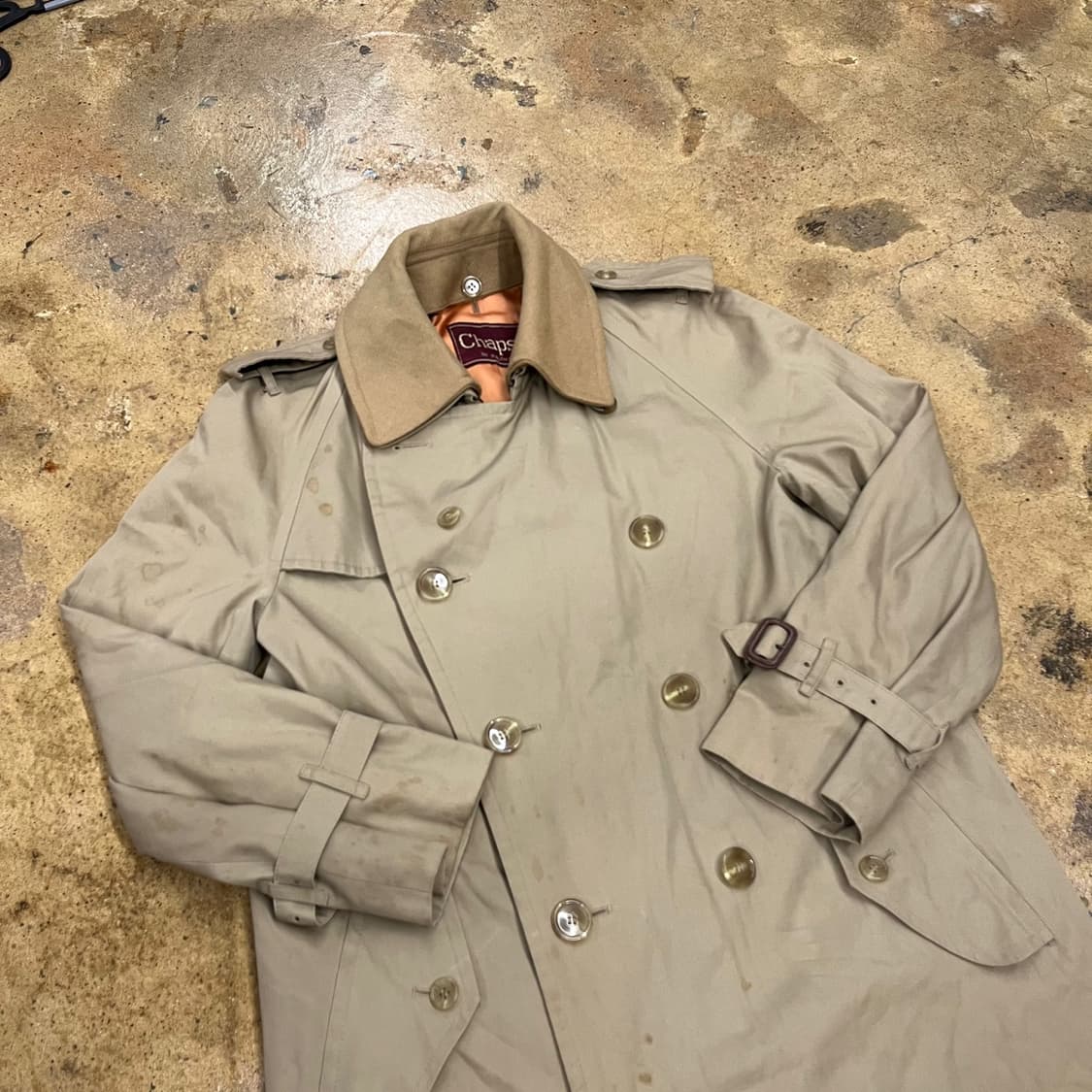 [정품] 챕스 랄프로렌 베이지 트렌치코트 b10 상품이미지1