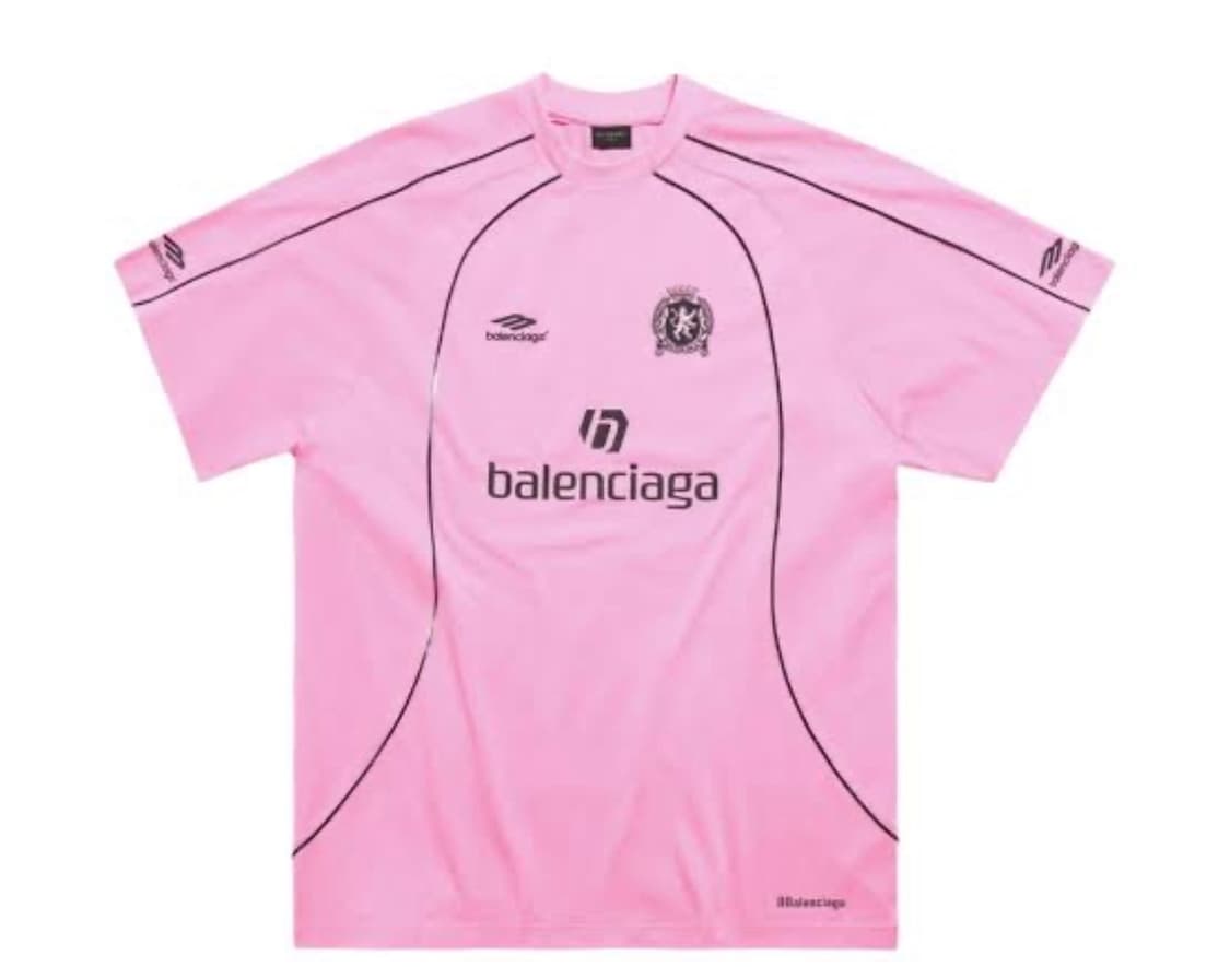 발렌시아가 싸커 티셔츠 핑크 마이애미 4사이즈 상품이미지3