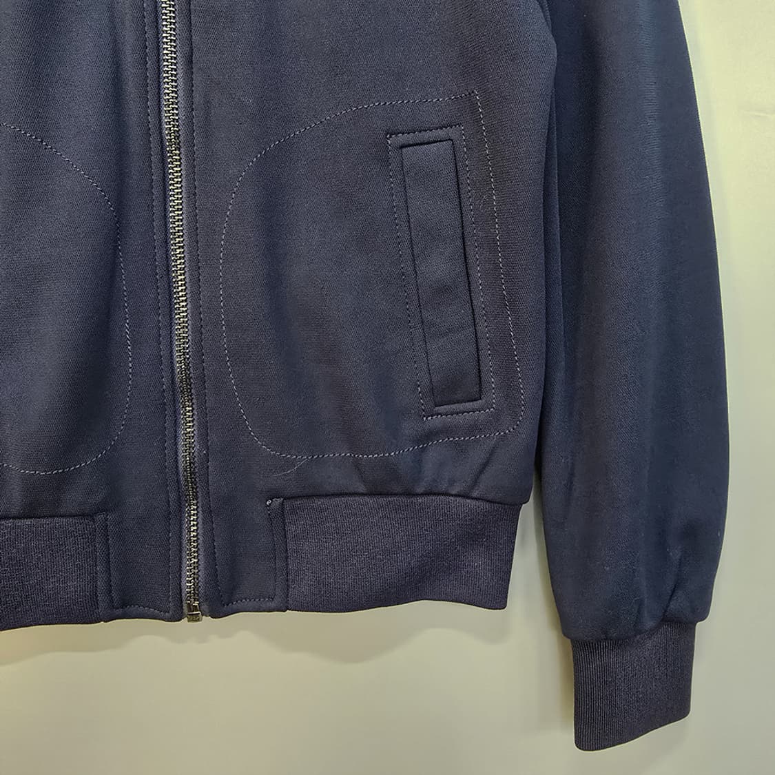 자라(ZARA) 베이직 집업 블루종 네이비 M 상품이미지4