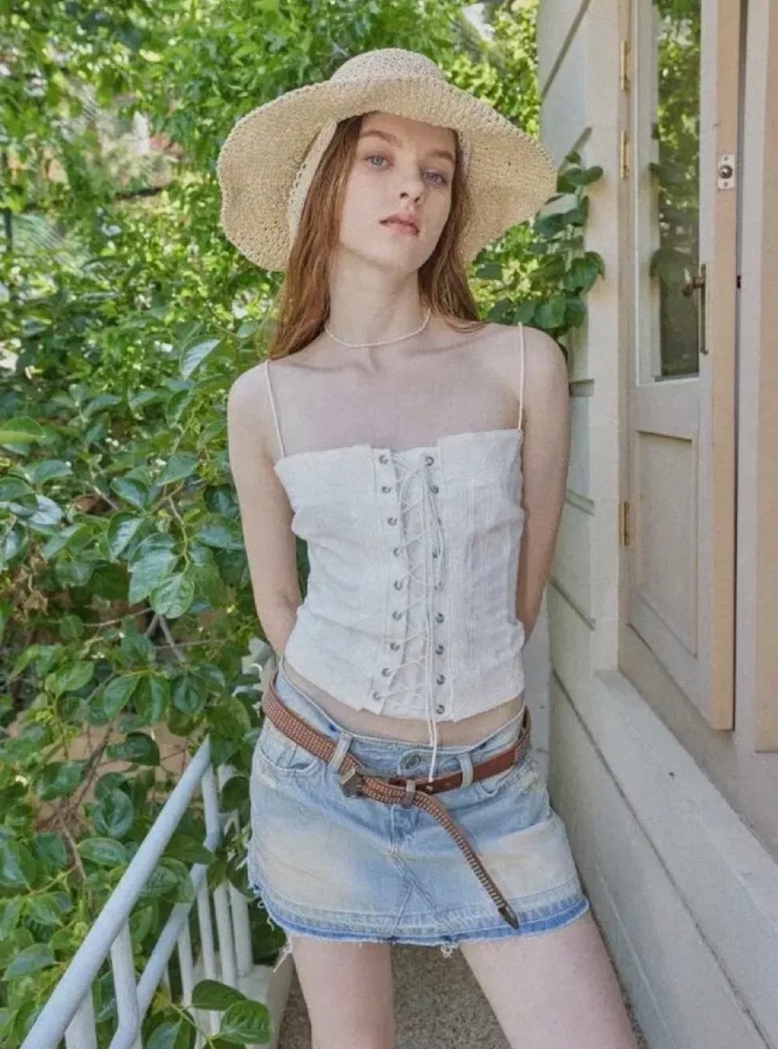 보헤미안서울 LACE CORSET TOP 레이스 코르셋 탑 상품이미지1