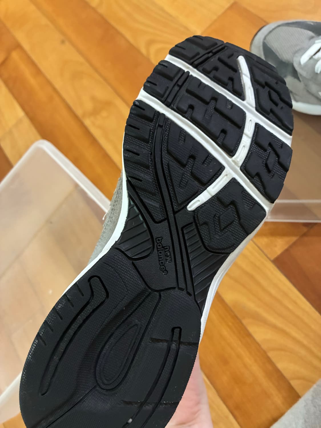 (235) 뉴발란스 993 키즈 그레이 네이비 트리플블랙 여성용 걸스 상품이미지4