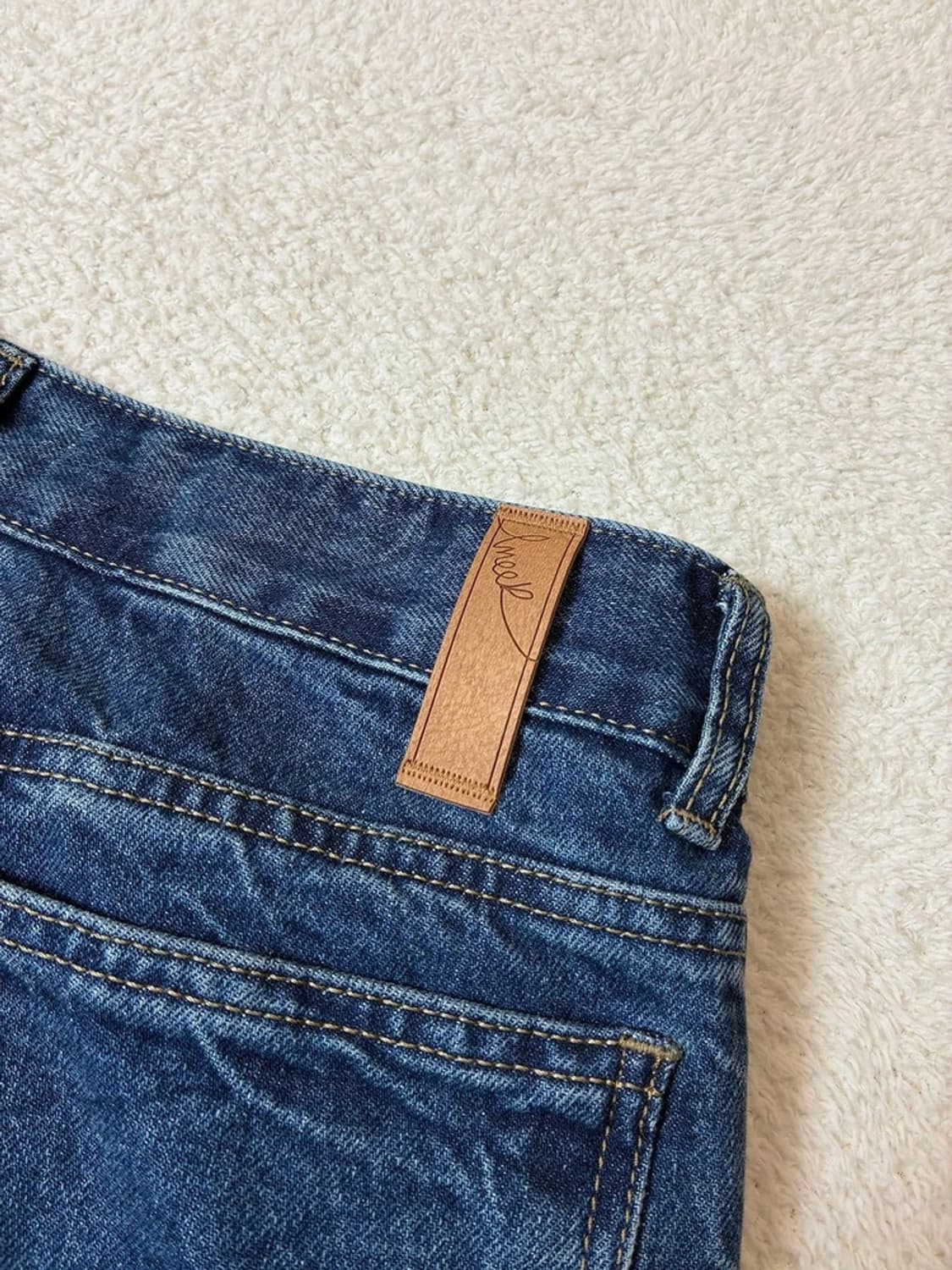 엘무드 LMOOD 워싱 와이드 데님 팬츠 PN6971 상품이미지6