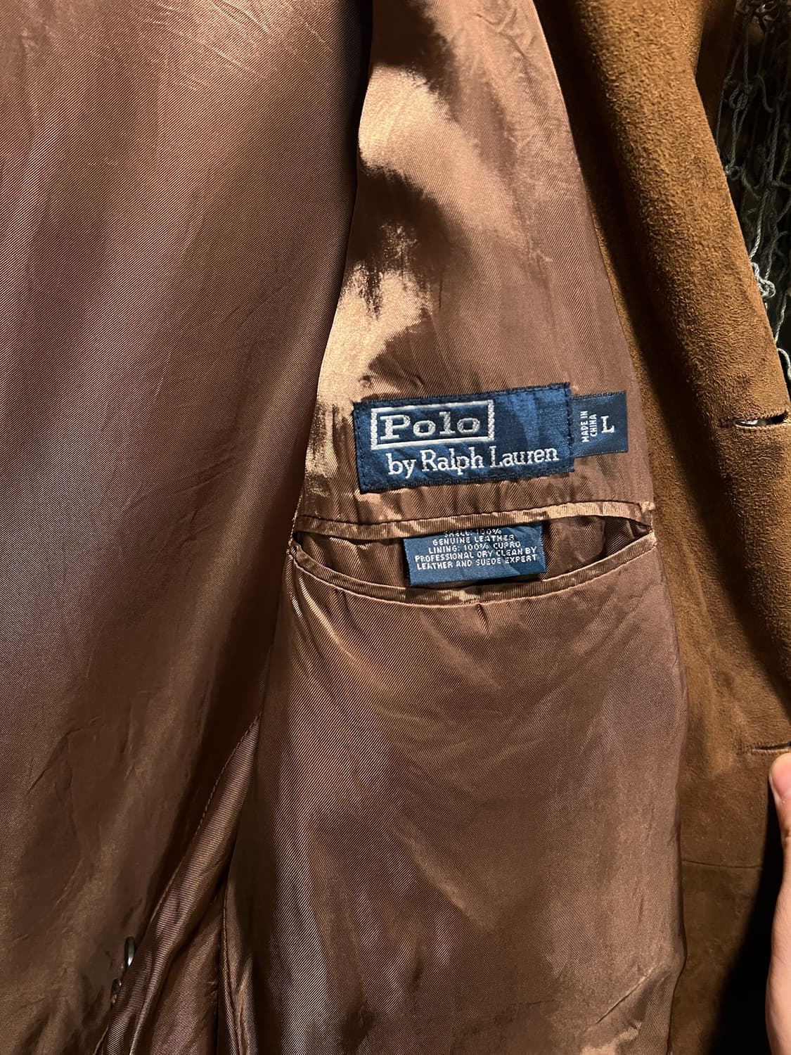 [L]폴로 랄프로렌 브라운 리얼 스웨이드 블레이저 자켓 상품이미지6