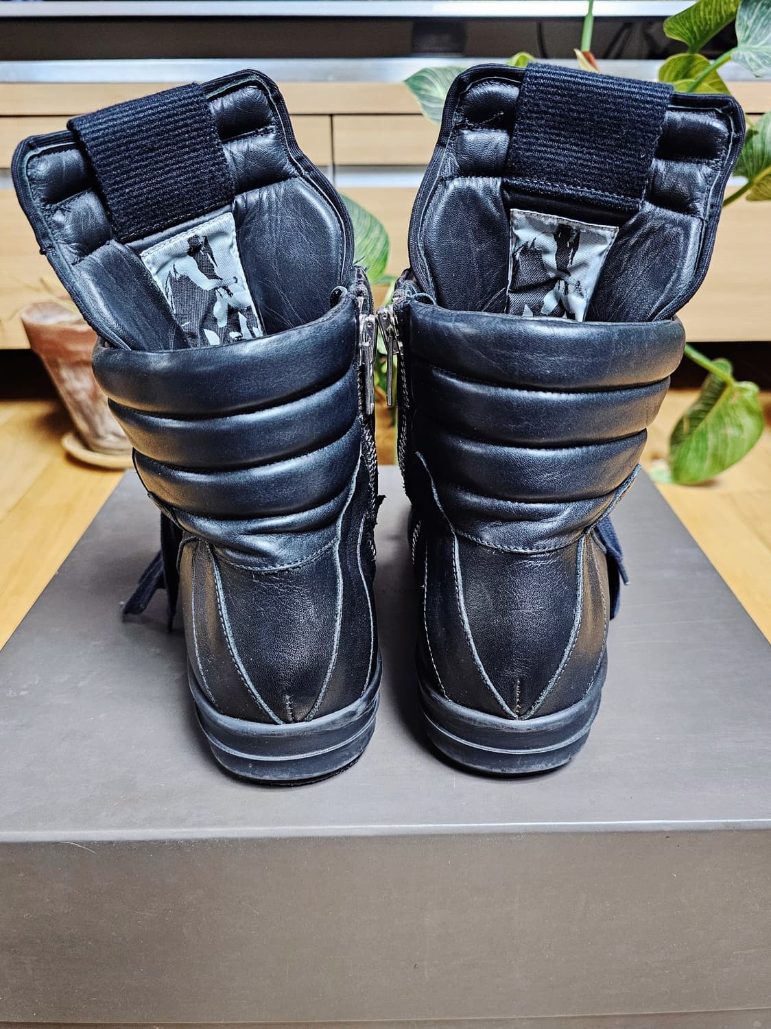 릭 오웬스 지오바스켓 올블랙 39 상품이미지4